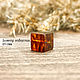 Заказать Бусины из янтаря. Куб 8мм. Цвет Коньяк. Янтарь. Lux Amber. Ярмарка Мастеров. . Бусины Фото №3