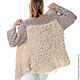 Кардиган вязаный ручной работы из шерсти с эффектом меха. Кардиганы. Cashmere Francesca. Ярмарка Мастеров.  Фото №5