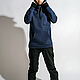 Snowboard hoodie 'Indigo'. Sweater Jackets. BORMALISA. Online shopping on My Livemaster.  Фото №2