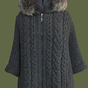 пальто вязаное для примера