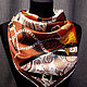 Single-sided neck scarf made of Hermes fabric. Shawls1. Platkoffcom. Online shopping on My Livemaster.  Фото №2