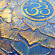 Order Mandala of harmony with Om sign, on handmade canvas. veronika-suvorova-art. Livemaster. . Pictures Фото №3