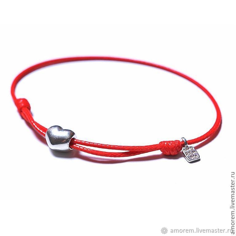 My Heart bracelet, 925 silver, Bracelet thread, Moscow,  Фото №1