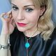 Чокер с друзой агата и браслет из турквенита и гематита, Комплекты украшений, Москва,  Фото №1