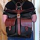 Backpack-leather bag 9. Backpacks. Sergei. My Livemaster. Фото №6