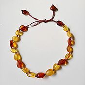 Украшения handmade. Livemaster - original item Amber amber bracelet made of yellow and cognac amber No. №3. Handmade.