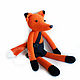 Fox (Fox) 50 cm Knitted Toy. Stuffed Toys. GALAtoys. My Livemaster. Фото №6