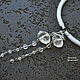 Order Open necklace made of rock crystal white. gershman. Livemaster. . Necklace Фото №3