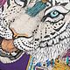 Заказать Шёлковые купоны SABINA SAVAGE. Тигры и заяц. Итальянские ткани Gontess. Ярмарка Мастеров. . Ткани Фото №3