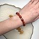 Bracelet of carnelian. Bead bracelet. Katerina Moroz accessories for you (katerinamoroz). Интернет-магазин Ярмарка Мастеров.  Фото №2