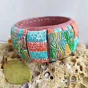 Украшения handmade. Livemaster - original item Handmade bracelet. SUMMER BOHO. polymer clay bracelet. Handmade.
