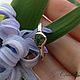 Silver 925  ring with green tourmaline crystal, Rings, Krasnoyarsk,  Фото №1