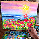 Order Oil painting Poppies Red Poppies Crimea Seascape Flowers 50 x 40. matryoshka (azaart). Livemaster. . Pictures Фото №3