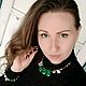 Колье с малахитом,жемчугом и гематитом "Цветущий папоротник". Колье. KSENIA BERYL. Ярмарка Мастеров.  Фото №5