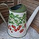 Watering can 'Strawberry' - a Set for giving.Watering can and bucket. Heads. Hundred centuries. Online shopping on My Livemaster.  Фото №2