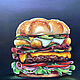 Order  Burger with nuggets. Original. Valeria Akulova ART. Livemaster. . Pictures Фото №3