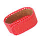 Red bracelet from nettles. Cuff bracelet. Nettle products (Krapivamm). My Livemaster. Фото №4