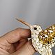 Брошь колибри , брошь птица из бисера женская. Брошь-булавка. Nachatova Jewelry. Интернет-магазин Ярмарка Мастеров.  Фото №2