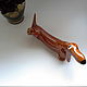 Ginger dachshund. Figurines. Porcelain story. Online shopping on My Livemaster.  Фото №2