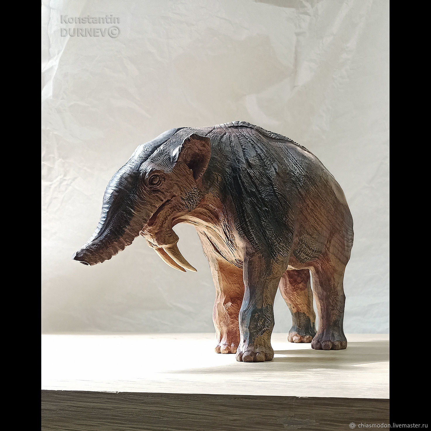 Дейнотерий деревянная скульптура – заказать на Ярмарке Мастеров ...