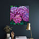 Painting 'Pink hydrangea' oil on canvas 70h70 cm. Pictures. vestnikova. My Livemaster. Фото №4