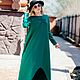 Maxi dress Jersey asymmetric hem. Color green. Dresses. Olga Lado. Online shopping on My Livemaster.  Фото №2