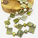 Long Beads of Bronislaw (jadeite, ophite) 67 cm. Beads2. Selberiya shop. My Livemaster. Фото №4