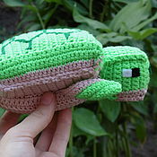Куклы и игрушки handmade. Livemaster - original item Turtle from the game Minecraft. Turtle Minecraft.  Minecraft. Handmade.