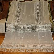 Винтаж handmade. Livemaster - original item Antique cambric curtain with lace. Handmade.