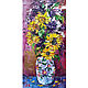 Oil painting sunflowers 'Bouquet with sunflowers'. Pictures. Svetlana Samsonova. Online shopping on My Livemaster.  Фото №2