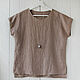 Beige blouse made of 100% linen. Blouses. etnoart. My Livemaster. Фото №4