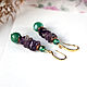 Earrings with amethyst OLGA jewelry natural stones. Earrings. Amorella - Beads. Online shopping on My Livemaster.  Фото №2