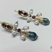 Украшения handmade. Livemaster - original item Earrings in the Russian style of the 18th century. Handmade.
