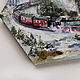 Winter Express - oil painting with a train on canvas. Pictures. Annet Loginova. Online shopping on My Livemaster.  Фото №2