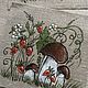 Ткани для лоскутного шитья. На лесной полянке Грибочки ягодки. Роспись. Ткани. Художник Наталья Мигурская. Ярмарка Мастеров.  Фото №6