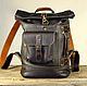 Urban backpack. Genuine leather. Handmade, Backpacks, Tolyatti,  Фото №1