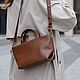 Кожаная женская сумка S, коричневая, Сумка через плечо, Санкт-Петербург,  Фото №1