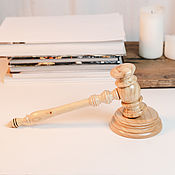 Сувениры и подарки handmade. Livemaster - original item Auction hammer (judge`s hammer) made of Maple wood WG5. Handmade.