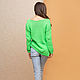 Order Light green pullover. SHAPAR - knitting clothes. Livemaster. . Pullover Sweaters Фото №3