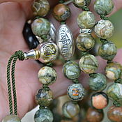 Фен-шуй и эзотерика handmade. Livemaster - original item IN LOVE WITH AUTUMN - Buddhist rosary 108 jasper rhyolite. Handmade.