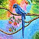 Картина с попугаем, картина маслом на холсте яркий попугай, Картины, Балабаново,  Фото №1