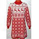 Dress with reindeer and Norwegian ornaments knitted Christmas, Dresses, Moscow,  Фото №1