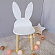 Children's high chair ' Bunny ', Furniture for a nursery, Novosibirsk,  Фото №1