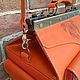Женский саквояж из натуральной кожи. Ручная работа. Саквояж. Slav-Leather. Handmade. Ярмарка Мастеров.  Фото №4