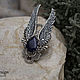 Ring, silver angel Sapphire for Alexandra. Rings. Shard Noir - handmade jewelry. My Livemaster. Фото №4