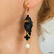 Order Raven earrings 'Yin and Yang' . Miniature birds. Coffeelena. Livemaster. . Earrings Фото №3