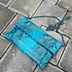 Clutch on a chain made of genuine Python leather, Clutches, Moscow,  Фото №1