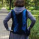  валяный ажурный  жилет Крылья двусторонний. Жилеты. теплый уголок (teply-ugolok). Ярмарка Мастеров.  Фото №4