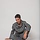Pajamas: men's cotton pajamas ' Grey'. Pajamas for men. viax. My Livemaster. Фото №4