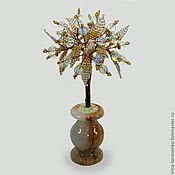 Цветы и флористика handmade. Livemaster - original item Tree of love moonstone in a vase of onyx. Handmade.
